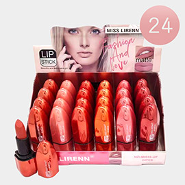 24PCS - Matte Lip Sticks