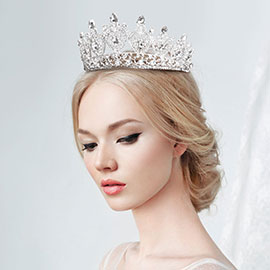 Multi Stone Embellished Queen Tiara