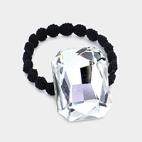 Crystal Octagon Accented Stretch Hairband