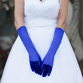 Medium Satin Wedding Gloves