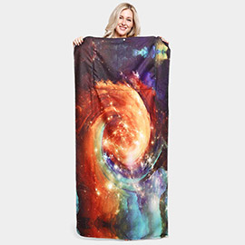 Galaxy Print Beach Towel and Tote Bag