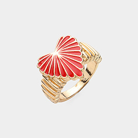 Enamel Heart Ring