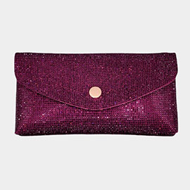 Rhinestone Pave Wallet on Chain Clutch / Fanny Pack / Belt / Crossbody Bag