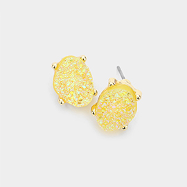 Druzy Stud Earrings