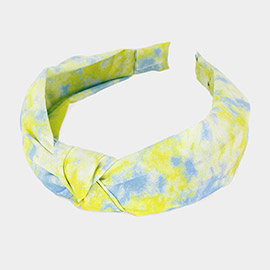 Tie Dye Burnout Knot Headband