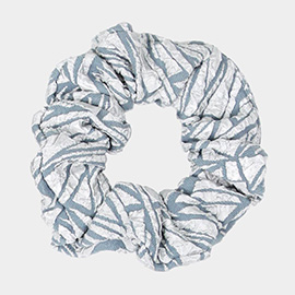 Abstract Textured Scrunchie Hair Band