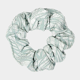 Abstract Textured Scrunchie Hairband