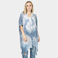 Tie Dye Cover Up Kimono Poncho