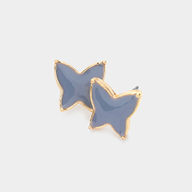 Enamel Butterfly Stud Earrings