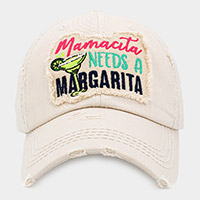 Mamacita NEEDS A MARGARITA Message Vintage Baseball Cap