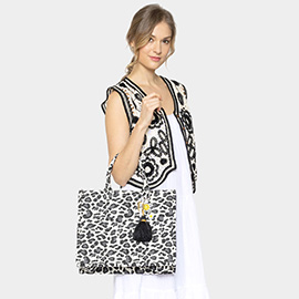 Leopard Patterned Tote Bag