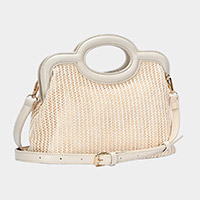 Woven Tote / Crossbody Bag