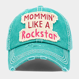 MOMMIN' LIKE A Rockstar Message Vintage Baseball Cap