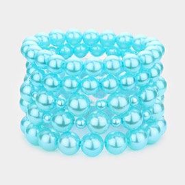 5PCS - Pearl Stretch Bracelets