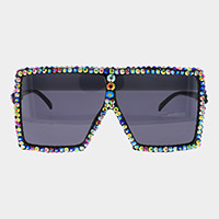 Studded Square Sunglasses