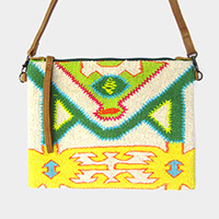 Boho Patterned Crossbody Bag