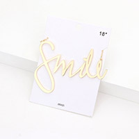 Smile Message Pendant Necklace