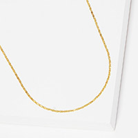 Gold Dipped Metal Chain Necklace