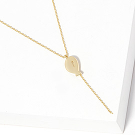 Gold Dipped Mini Balloon Pendant Y Necklace