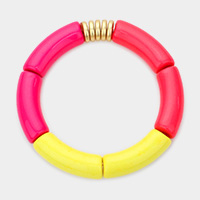 Metal Ring Pointed Resin Stretch Bracelet