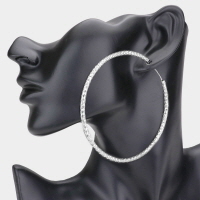 Oversized Metal Hoop Earrings