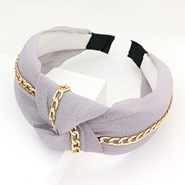 Chain Trim Knot Headband