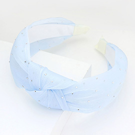 Bling Stone Sheer Knot Headband