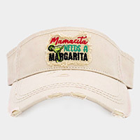 Mamacita Needs A Margarita Vintage Visor Hat