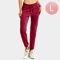 Ladies Lightweight Cotton Pockets Jogger Pants