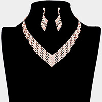 Crystal Rhinestone Pave Necklace