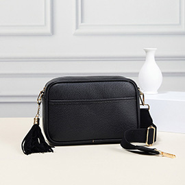 Faux Leather Crossbody Bag