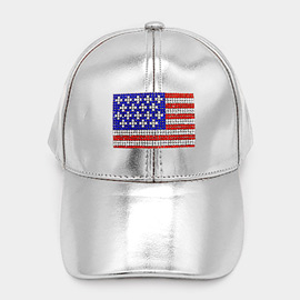 Bling American USA Flag Baseball Cap