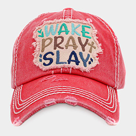 WAKE PLAY SLAY Vintage Baseball Cap