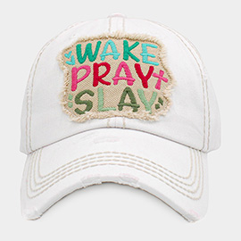 WAKE PLAY SLAY Vintage Baseball Cap