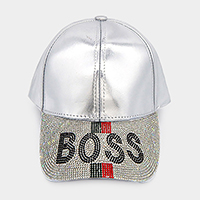 Bling Boss Message Baseball Cap 