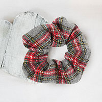 Tartan Check Scrunchie Hairband