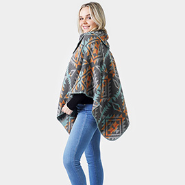 Western Pattern Poncho