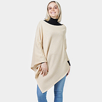 Textured Jersey Poncho