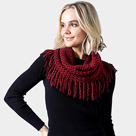 Mini Tube Fringe Scarf