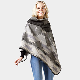 Western Pattern Poncho