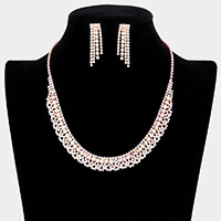 Crystal Rhinestone Pave Necklace