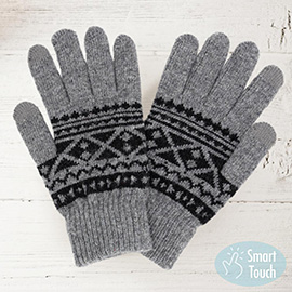 Knit Aztec Smart Gloves