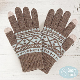 Knit Aztec Smart Gloves