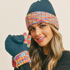 Multi Color Cuff Gloves