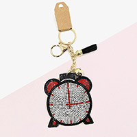 Bling Clock Tassel Keychain