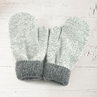 Two Tone Mitten Gloves