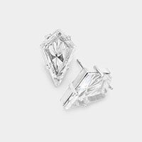 Sharp Pyramid Stud Earrings