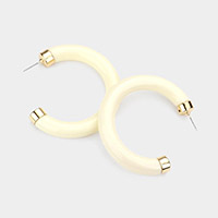 Celluloid Acetate Hoop Earrings