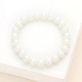 Semi Stone Single Stretch Bracelet