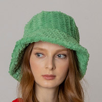 Fuzzy Faux Fur Bucket Hat